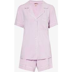 Purple - Women Pajamas eberjey Gisele Relaxed Short Pajama Set LAVENDER IVORY X-Large