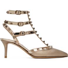 Bronze Heels & Pumps Valentino Garavani Bronze Rockstud Heels S69 SKIN IT