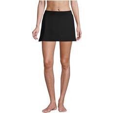 Lands' End Women Swimwear Lands' End Women's Long Chlorine Resistant Tummy Control Swim Skirt Swim Bottoms Black