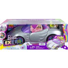 Barbie Extra Set with Sparkly 2 Seater Toy Convertible HDJ47