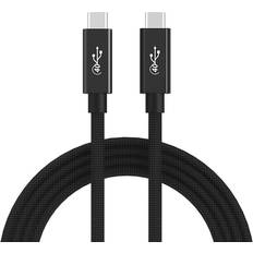 Nordic USB4-028 40Gbps 100W USB C - USB C M-M 0.2m