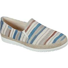 Foam - Women Espadrilles Skechers flexpadrille stroll slip on 113244/ntmt beige/blue to