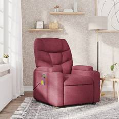 VidaXL Massagestole vidaXL massagestol stof vinrød