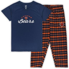 Underwear Concepts Sport Women's Navy Chicago Bears Plus Badge T-shirt and Flannel Pants Sleep Set Navy 1X