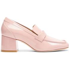 Herr - Rosa Lågskor Stuart Weitzman Modern Loafer med Arkitektonisk Klack - Rosa
