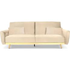 Gold - Sofa Beds Sofas Bravich Libbie Cream Sofa 212cm 3 Seater