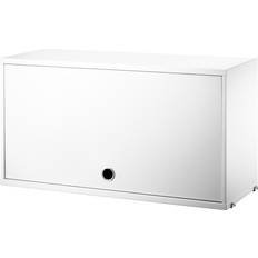 String Cabinet With Flip Doors White Armario de Pared 78x42cm