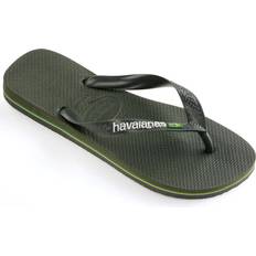 47 ½ - Herren Flip-Flops Havaianas Brasil Logo - Forest Green