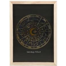 Black Framed Art Something Different Astrology Wheel Print Black Framed Art