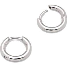 Unisexo Pendientes Tom Wood Classic Hoops in Sterling Silver END. Clothing