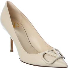Blue - Men Heels & Pumps Valentino Garavani Valentino Vlogo Leather Pump