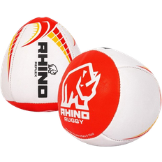 Rhino Reflex Rugby Ball - White/Red