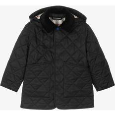 Burberry Girls Black Kids Rowan Diamond-quilted Hooded Nylon Coat 3-14 Years Years BLACK