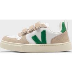 Veja V-10 CHROMEFREE LEATHER EXTRA-WHITE_EMERAUDE Sneakers green white in size:24