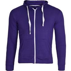 White Hoodies True Face Kids Unisex Plain Zip up Hoodie No Cord