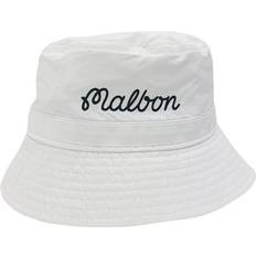 Herr - Vita Hattar Malbon Evergreen Nylon Bucket Hat Herr, White
