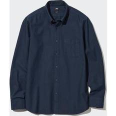 Uniqlo Men's Oxford Slim-Fit Long-Sleeve Shirt Navy UNIQLO