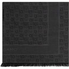 Ferragamo Accessoarer Ferragamo Bomull Monogram Jacquard Scarf - Herr