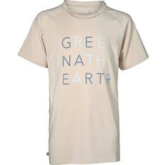 Teen's Green Heart Tee Sport Shirt - Sand