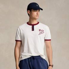 Ralph Lauren Men T-shirts Ralph Lauren Classic Fit Logo Slub Jersey T-Shirt in Nevis/Red Carpet