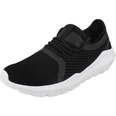 Spot On Ladies textile lace up trainers