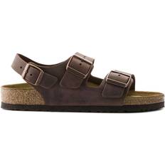 Habana sandal Birkenstock Milano Oiled Leather Narrow Fit Habana