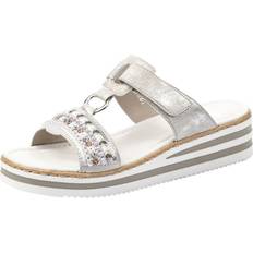 Rieker Clogs Rieker Zapatos Sandalias y Pantuflas - Plateado/Gris