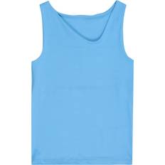 Hør T-shirts Børnetøj Kids Only Azure Blue Clare Asymmetric Top 110/116