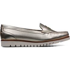 Microfiber Low Shoes Van Dal Women's Eloise Womens Wide Fit Loafers Silver