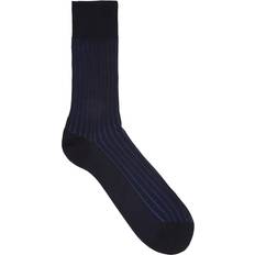 Falke Shadow Ribbed Cotton Socks Blue 9-10