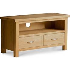 Roseland Furniture Oak 90cm Small Screens Up TV Bench