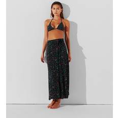 Skirts Karl Lagerfeld Geometric Print Beach Wrap Skirt, Woman, Geometric Black Pattern