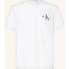 Calvin Klein Overdele Børnetøj Calvin Klein Chest Monogram Jeans T-Shirt - Grå/Sort/Hvid