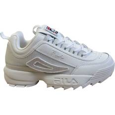 Fila Disruptor II Patches Womens White Trainers Leather