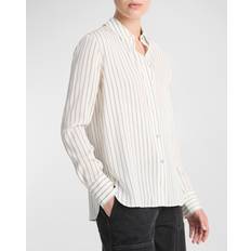 Extensible - Femme Chemisiers Vince Silk Blend Slim Fitted Stripe Shirt