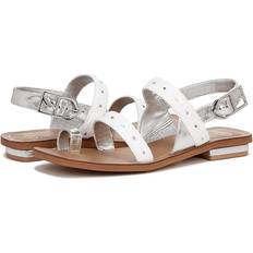 Franco Sarto Ellis Toe Loop Flat Sandal White Women's Sandals 8.5 M