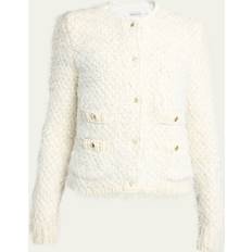 Moncler Femme Cardigans Moncler Button Up Cardigan - Silk White