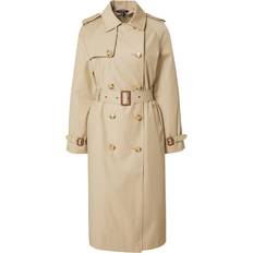 Lauren Ralph Lauren Dame Frakker Lauren Ralph Lauren Cotton Blendbl DB W Ns44 Kvinde Overgangsjakker hos Magasin Birch Tan