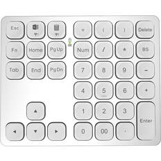 Spactz Dual Bluetooth Numeric Keyboard Rechargeable Wireless Numpad PC Laptop Windows Slinet
