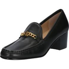 Heels & Pumps Lauren Ralph Lauren Winslet Burnished Leather Pump Woman Loafers Black Cow leather