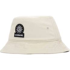 Gråa Hattar Sandbanks Badge Logo Bucket Hat in Stone One