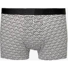Mens Black Geometric Mid-rise Stretch-cotton Boxer Briefs BLACK