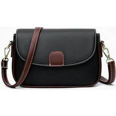 Bags Yuanbang Sold by: Co.ltd, Small Crossbody Phone Bag for Women PU Leather Mobile Phone Bags Card Holder Purse and Handbags Shoulder Bag with Adjustable Strap Black