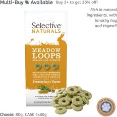 Supreme Selective naturals meadow loops rabbit guinea degu treats timothy snacks 80g