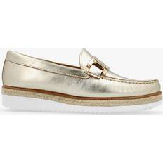 Gold Loafers Daniel Peonie Gold Leather Loafers 40, Colour: Gold Leather