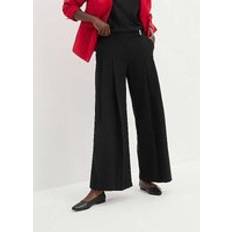 Bonprix Pleated Palazzo Trousers Black