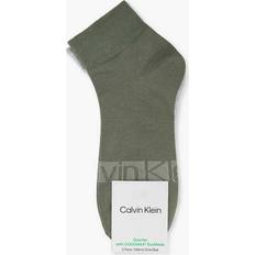 Calvin Klein Green Socks Calvin Klein Mens Agave Green Branded Pack of two Stretch-woven Blend Socks AGAVE GREEN