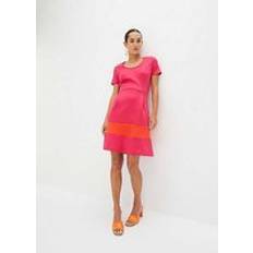Bonprix Striped Hem Dress Magenta Stripe