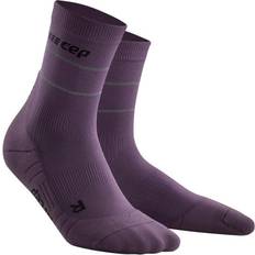 Dam - Lila - Löpning Strumpor CEP Löparstrumpor Reflective Mid-Cut Socks 32-38 dam Purple