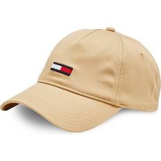 Dame - Guld Kasketter Tommy Jeans Elongated Flag Kasket - Gentle Gold